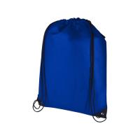 Рюкзак-мешок на шнурке Evergreen из переработанного нетканого материала, ярко-синий