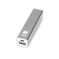 Портативное зарядное устройство Спейс, 3000 мА·ч, серебристый