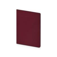 Бизнес-тетрадь А5 Pragmatic Contrast, 40 листов в клетку, бордовый с темно-серым срезом