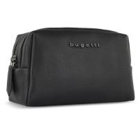 Косметичка BUGATTI Bella, чёрная, воловья кожа/полиэстер, 19х8, 5х11 см