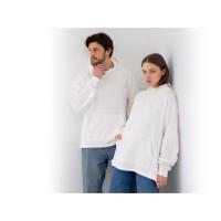 Худи оверсайз Alpha. 01 унисекс, молочный