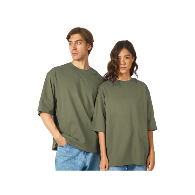 Футболка Berlin к/р оверсайз, 100% хлопок, 180гр, хаки (размер M-L)