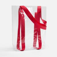 Шопер Clear Fest, ver. 2, прозрачный с красными ручками