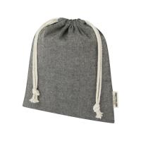 Средняя подарочная сумка Pheebs объемом 1, 5 л из хлопка плотностью 150 г/м2, черный