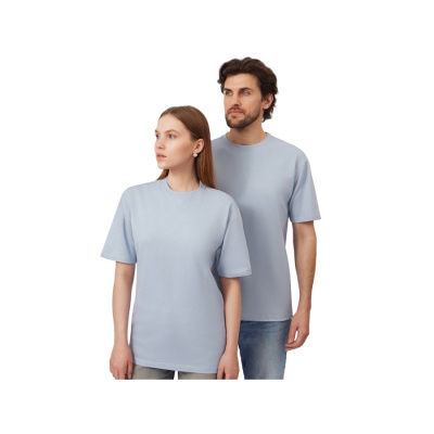 Футболка из френч терри Warsaw унисекс 220гр, небесно-голубой (размер 2XL)