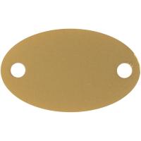 Шильдик металлический Alfa Oval, золотистый