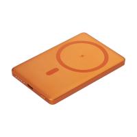 Внешний аккумулятор Atlantis PD 5000 мА·ч с функцией беспроводной зарядки 15W, оранжевый