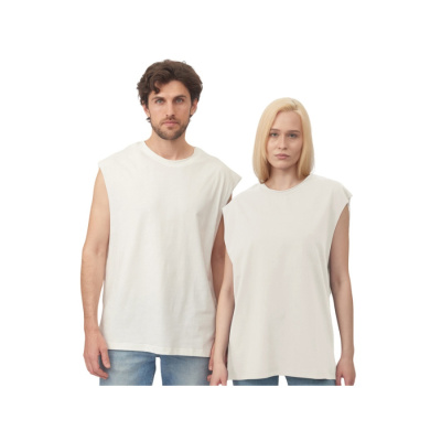 Майка оверсайз Berlin, унисекс, молочный