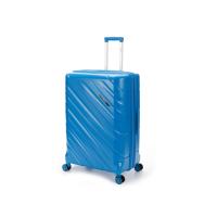Чемодан TORBER В Отпуск, синий, полипропилен, 54, 5 х 33, 5 х 79 см, 135 л