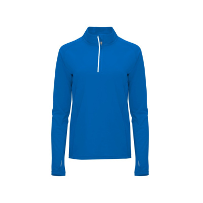 Толстовка с воротом на молнии женская Melbourne, королевский синий (размер S)