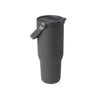 Термостакан Bronx объемом 900 мл из меди и переработанной нержавеющей стали, сертифицированной по стандарту RCS, с вакуумной изоляцией и крышкой с двойной функцией - Серый