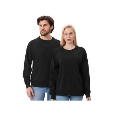 Свитшот оверсайз с рукавом реглан Belgrade, унисекс, черный (размер 2XL)