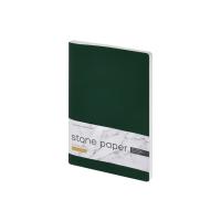 Тетрадь с каменной бумагой А5 Carrara 40 л. , линейка, зеленый