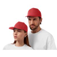 Бейсболка Mix 5-ти панельная 180 гр, красный