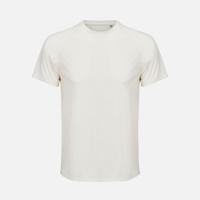 Футболка спортивная унисекс Vortex, молочно-белая