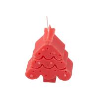Свеча Елочка, красный