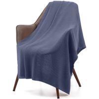 Плед Longview, серо-синий (сланец)