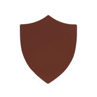 ПАТЧ ЩИТ soft-touch (коричневый ) 6, 6 х 5, 5 см