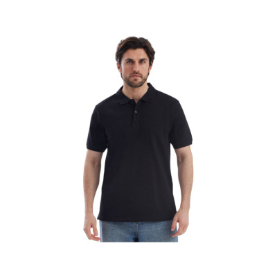 Рубашка поло Dubai мужская, черный (размер 3XL)