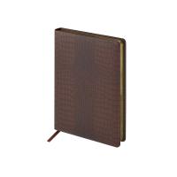 Ежедневник недатированный А5 Amazonia, коричневый с золотым обрезом