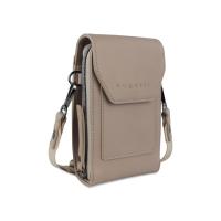 Сумка наплечная BUGATTI АЛМАТА | ALMATA, песочная, полиуретан, 11х4х19 см