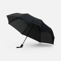Зонт складной Edgeline, черный с синим