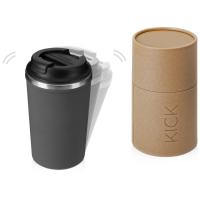 Герметичная термокружка на присоске Kick, 350 мл, серый