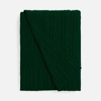 Плед Remitti, темно-зеленый (хвойный)