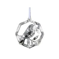 Елочные игрушки (Снегирь) Обсидиан