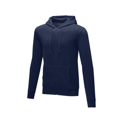 Мужская толстовка на молнии Theron, темно-синий (размер XS)