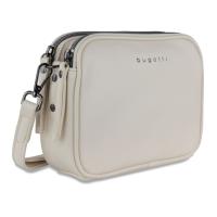 Сумка кросс-боди женская BUGATTI АЛМАТА | ALMATA, бежевая, полиуретан, 21, 5х6х15 см