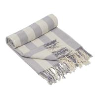 Плед Reglet, 130x150 см ( с учетом бахромы) 100% хлопок, серый