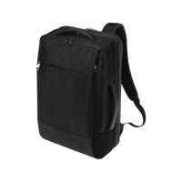 Expedition Pro расширяемый рюкзак для ноутбука из переработанных материалов по стандарту GRS, 17 дюймов, объемом 35 л - сплошной черный