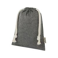 Маленькая подарочная сумка Pheebs объемом 0, 5 л из хлопка плотностью 150 г/м2, черный