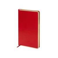 Ежедневник А5 недатированный Chelsea, красный (золотистый кант и срез) (Р)