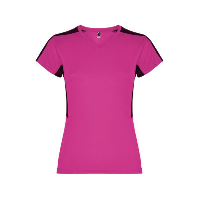 Футболка Suzuka женская, яркая фуксия /черный