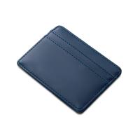 Картхолдер для двух карт и наличных денег с зажимом Crave, темно-синий