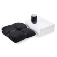 Подарочный набор Dreamy hygge 2. 0 с пледом и термокружкой, черный