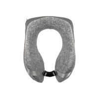 Подушка TORBER, дорожная, с эфектом памяти, серая, полиэстер, 20х27х10 см