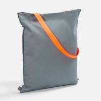 Шопер B3, серый с оранжевыми ручками