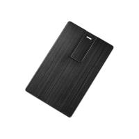 Флеш-карта USB 2. 0 16 Gb в виде металлической карты Card Metal, черный