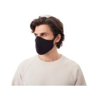 Маска для лица многоразовая с фиксаторами, черная