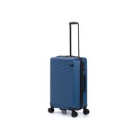 Чемодан TORBER Caspian, тёмно-синий, ABS-пластик, 43 х 26 х 68 см, 64 л