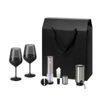 Подарочный набор Black Edition, Vintaro, Dante (2 бокала + набор для вина + аэратор)