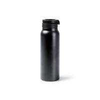 Термобутылка Хэйду с двойными стенками и корпусом из переработанной нержавеющей стали, черный