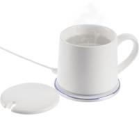Кружка с подогревом и беспроводной зарядкой dualBase ver. 2. 0 Matt, белая