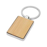 Прямоугольный брелок Neta из бамбука, дерево