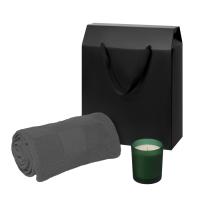 Подарочный набор Enigma. Cella, зеленый (свеча, плед)