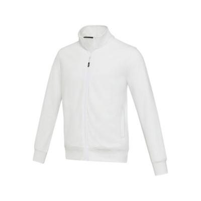 Galena унисекс-свитер с полноразмерной молнией из переработанных материалов Aware™ - Белый