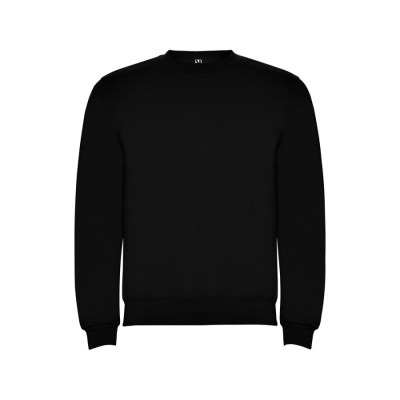 Свитшот с начесом Clasica унисекс, черный